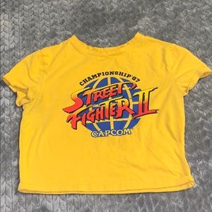 Street fighter crop top
